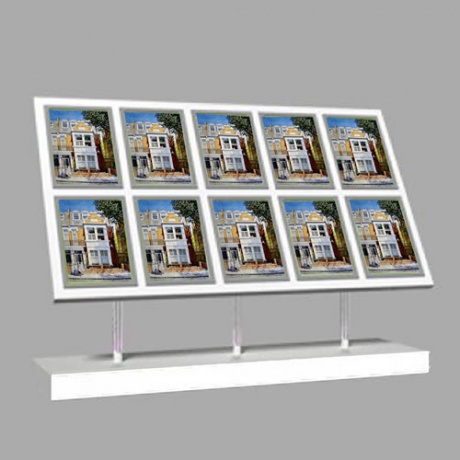 10 x A4 Freestanding Light Panel - Without Bevel